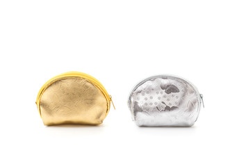 gold and silver coin bag