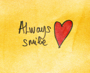 inspirational message always smile