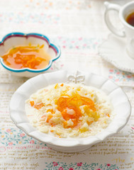 rice porridge with pumpkin