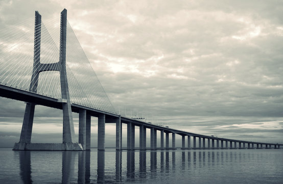Fototapeta Vasco da Gama bridge in Lisbon