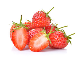 Strawberry on white background
