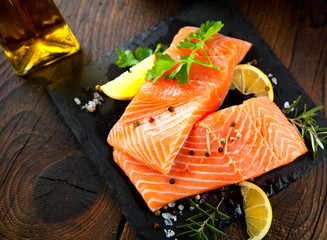 Lachs steak 
