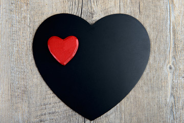 black and red hearts for Valentine's Day