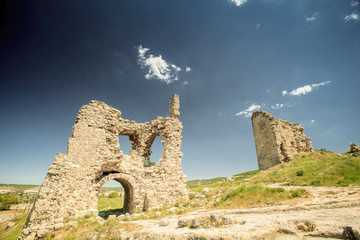 The ruins of an ancient fortress