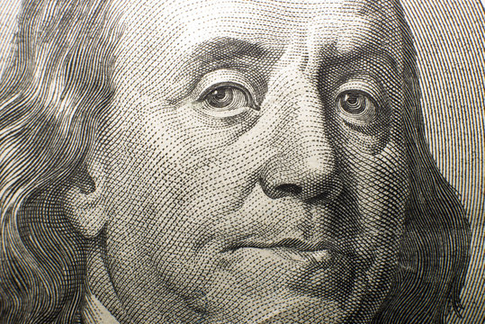 Portrait image of $100 US dollars