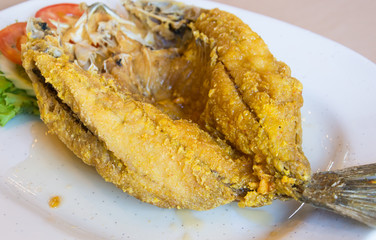 Fried snapper