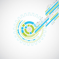 Obraz premium Abstract technology business background.