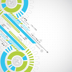 Fototapeta premium Abstract technology business background.