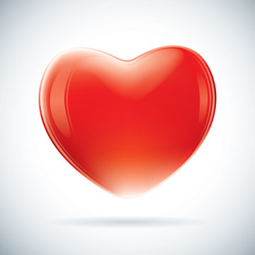 red valentine heart shape