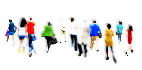 People Walking Shopping Retail Market Sale Consumer Concept