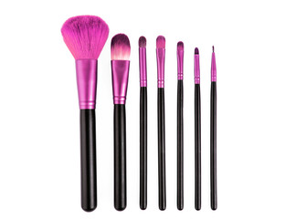 Professional colored nfteral brush set for makeup.