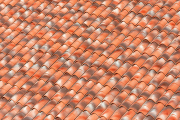 Clay roof background