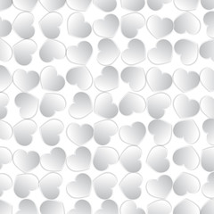 Background with White Hearts