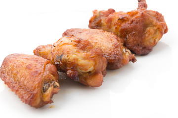 Chicken wings with barbeque sauce
