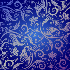 Luxury seamless golden floral wallpaper