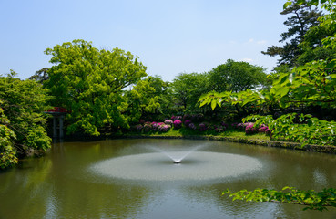 Okazaki Park in Aichi, Japan