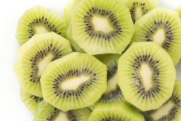 Kiwi fruit isolated on white background