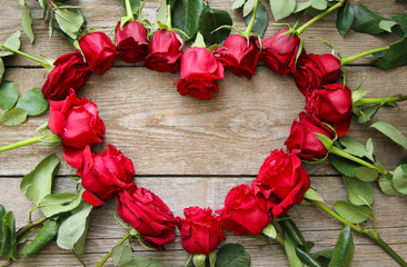Herz aus Rosen