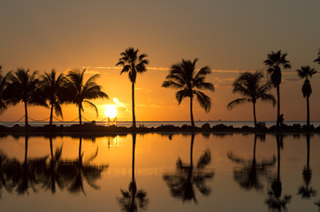 Fototapeta na wymiar Sunrise in Miami