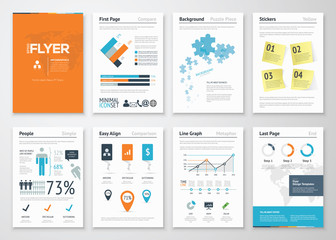 Infographic corporate elements and vector design illustrations