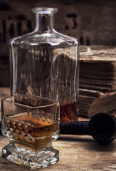 alcoholic drink of whiskey