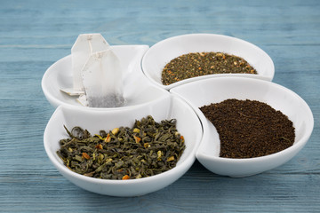 Various types of tea