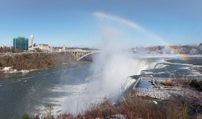 The Niagara Falls in November - 76431266
