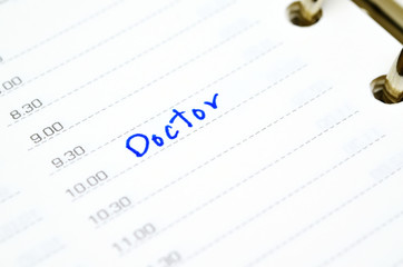 Obraz premium memo in diary
