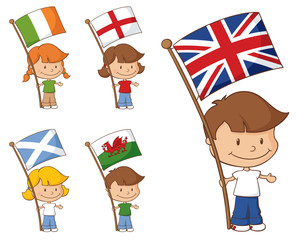 UK and Eire Flags