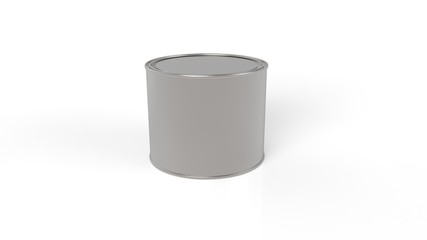 3D Paint Can Metal - 76432217