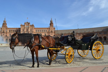 Seville, Plaza de Espana, Spain