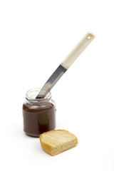 sandwich on the white background