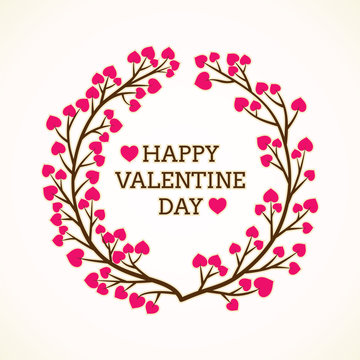creative happy valentine day greeting design vector
