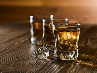 whiskey and natural ice