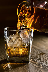 whiskey and natural ice