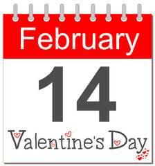 Valentine's Day - Calendar english