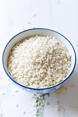 Risotto rice in a bowl