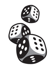three dices