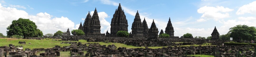 Naklejka premium Prambanan Temple, Java Indonesia