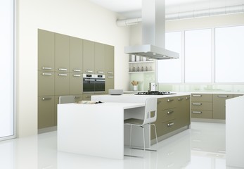 moderne Küche Interieur Design