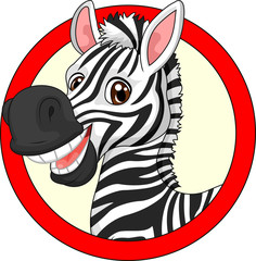 Cute cartoon zebra mascot © tigatelu