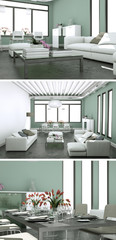 modernes Loft Interieur Design