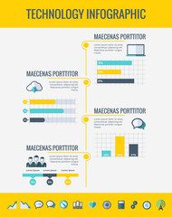Fototapeta premium Technology Infographic Elements