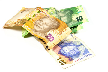South African Bank Notes Featurning Nelson Mandela