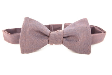 Classic men's bow tie isolated on the white background