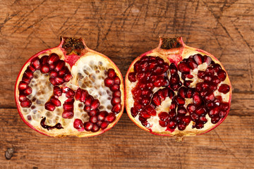 Grenadines on rustic wooden table