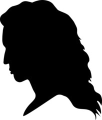 silhouette of girl
