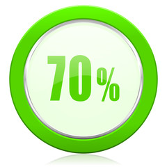 70 percent icon sale sign