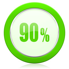 90 percent icon sale sign