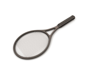 Racket tennis isolate on white